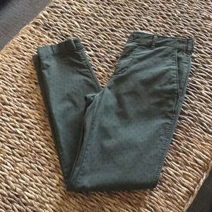 Zara Man pants. Olive green with pattern. US 30.